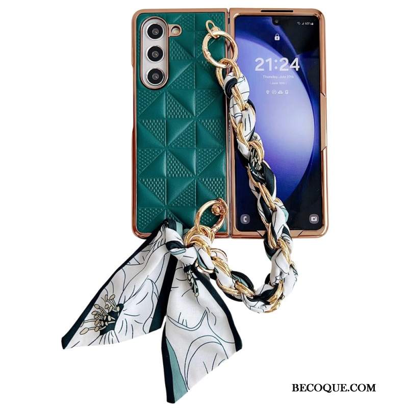 Futerały Samsung Galaxy Z Fold 6 Etui Na Telefon Łańcuszek Wstążkowy