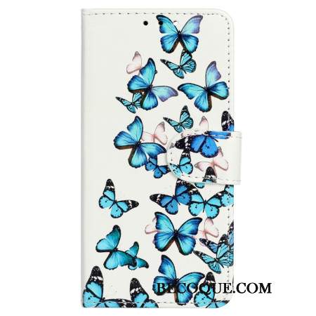 Obudowa Samsung Galaxy S24 Fe Etui Na Telefon Niebieskie Motyle W Locie