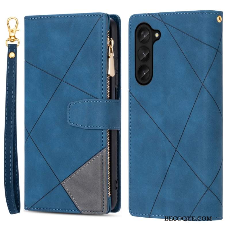 Obudowa Samsung Galaxy Z Fold 5 Etui Na Telefon Portmonetka Na Monety Z Paskiem