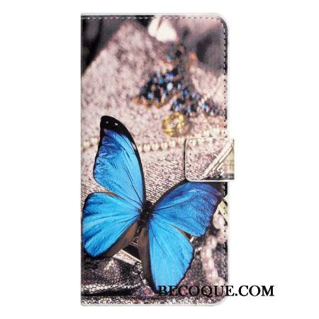 Pokrowce Samsung Galaxy A15 5g Niebieski Motyl